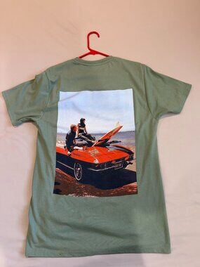 Classic Car Graphic T-Shirt - Green